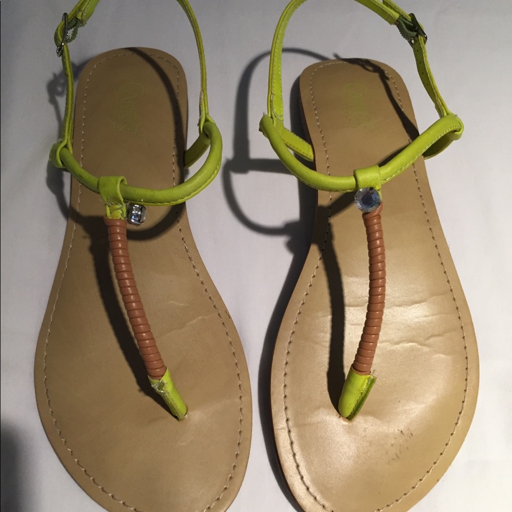 Carlos yellow sandals